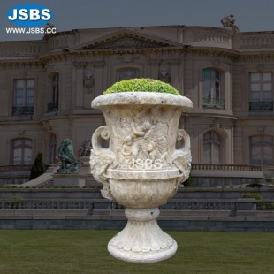 Granite Elegant Angels Flower Pot, JS-P143